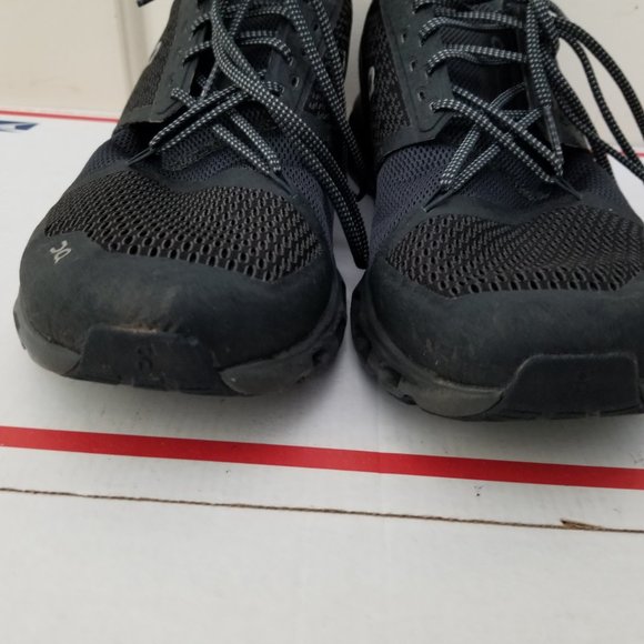 Men\'s On Cloud Cloudstratus Running Shoes Black Shadow Walking Athletic Size 8.5